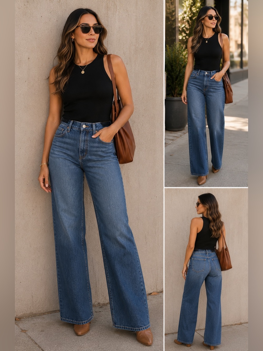 Madewell High-Rise Wide Leg Jeans - Classic Blue